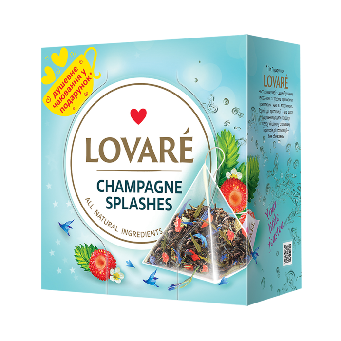 Lovare Tea Pyramids Champagne Splashes