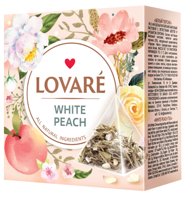 Lovare Tea Pyramids White Peach 